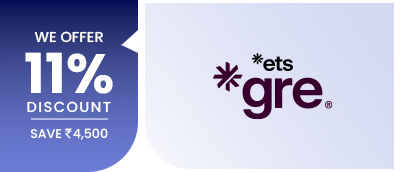 GRE voucher — we offer 11% discount, save ₹4,500.